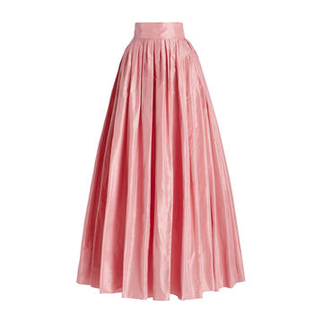 Pleated Silk Ball Skirt