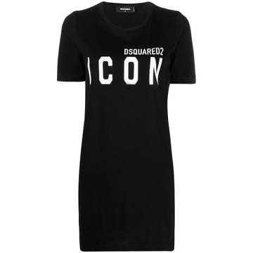 Icon printed T-shirt dress