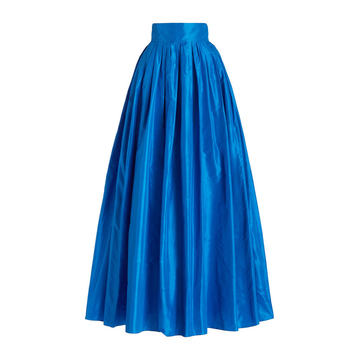 Pleated Silk Ball Skirt