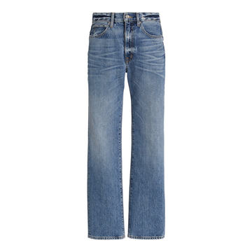 London High-Rise Straight-Leg Jeans