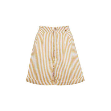 Otto Brighton Striped Linen Mini Shorts