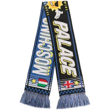 x Moschino logo 足球围巾