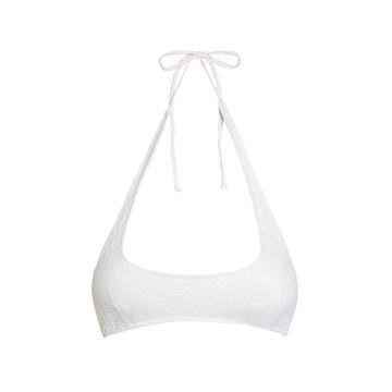 Fonda Textured Solid Bikini Top