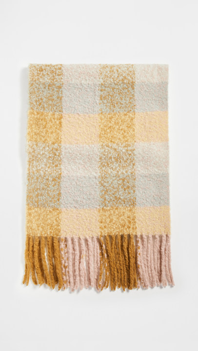 Brushed Oversized Plaid Scarf展示图