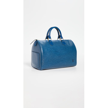 Louis Vuitton Blue Speedy 30 Bag