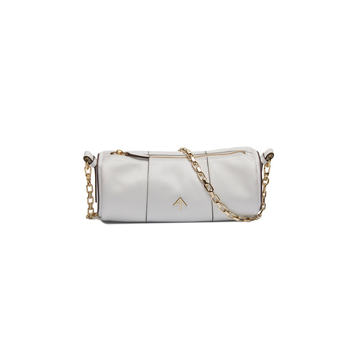 Cylinder Soft Leather Chain-Link Bag