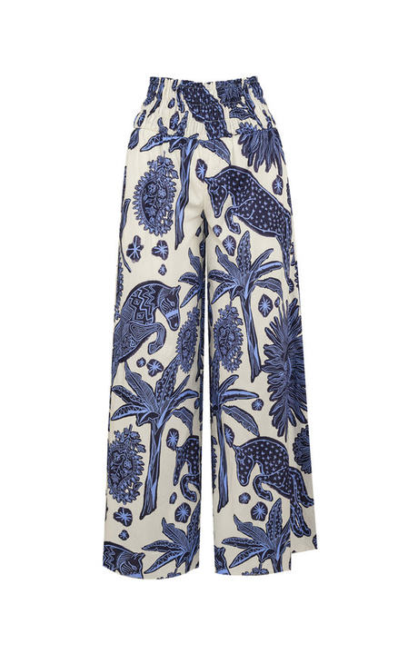 La Esperanza Printed Cotton Tapered Pants展示图