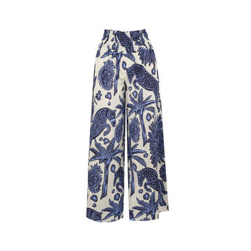 La Esperanza Printed Cotton Tapered Pants