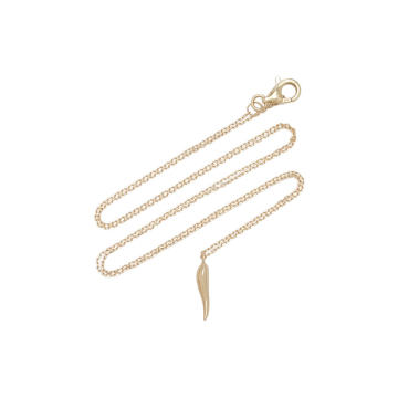 Italian Horn 14K Yellow Gold Necklace