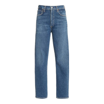 Charlotte Stretch High-Rise Straight-Leg Jeans