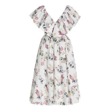 Jarvis Floral-Printed Cotton Maxi Dress