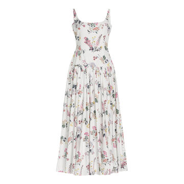 Galen Botanical-Printed Cotton Maxi Dress