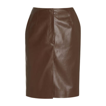 Regan Tailored Vegan Leather Mini Skirt