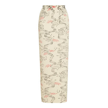 Jupe Printed Ribbed Cotton Midi Skirt