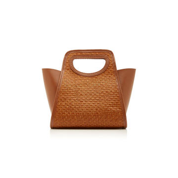 Cupidon Small Raffia Top Handle Tote