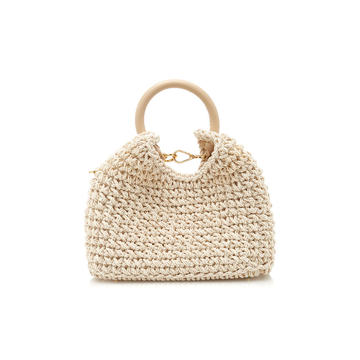 Baozi Knot Raffia Bag