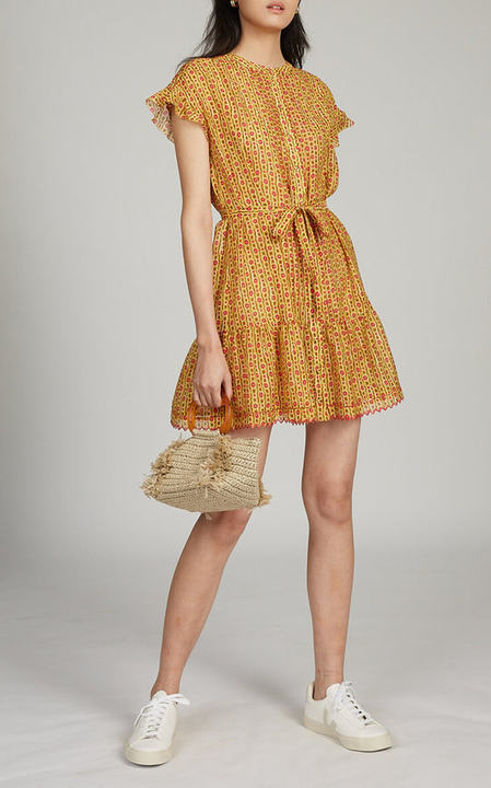 Bettie Printed Cotton-Silk Dress展示图