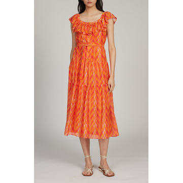 Jemma-B Printed Cotton-Silk Dress