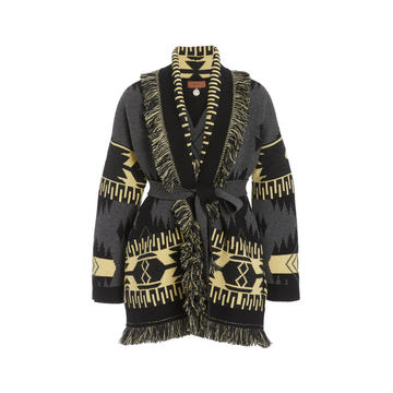 Icon Fringed Cashmere-Wool Cardigan