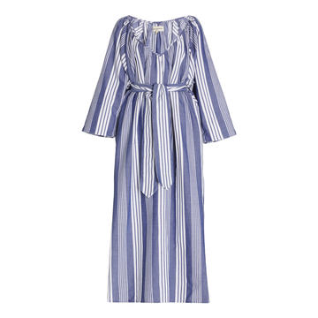 Luz Striped Cotton-Blend Maxi Dress