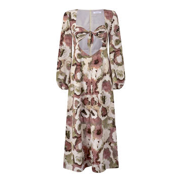 Scarpa Printed Crepe Midi Dress