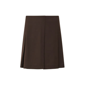 Ricci Pleated Crepe Mini Skirt