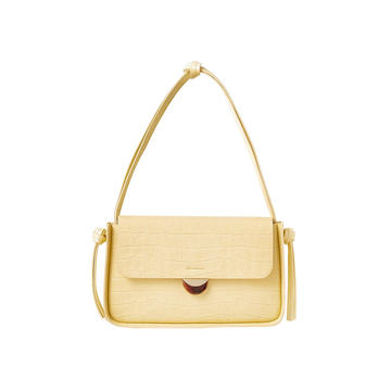 Maggie Croc-Effect Leather Shoulder Bag