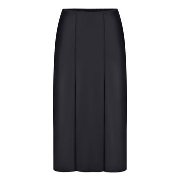 Zhenia Double-Slit Satin Skirt