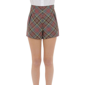 Wool Tartan Shorts