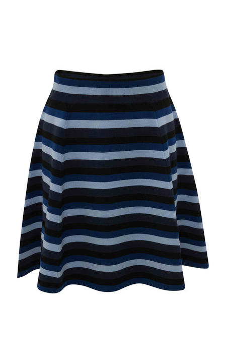 Striped Jersey Full Mini Skirt展示图