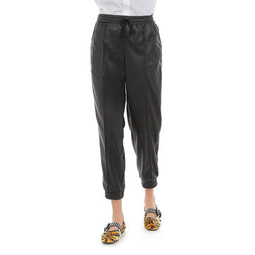 Stretch Eco-Leather Joggers