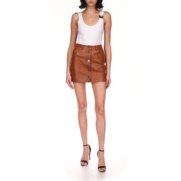 Leather Mini Skirt