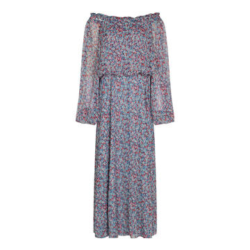 Carly Floral-Printed Crepe De Chine Dress