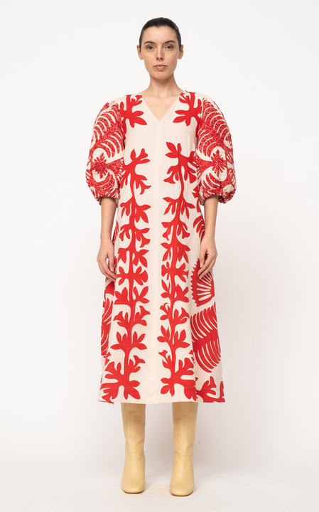 Henrietta Printed Cotton Dress展示图