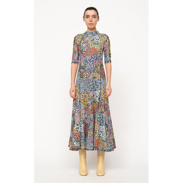 Enora Floral-Printed Jersey Maxi Dress