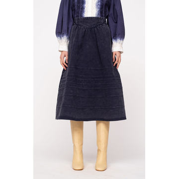 Maura Acid Wash Denim Skirt