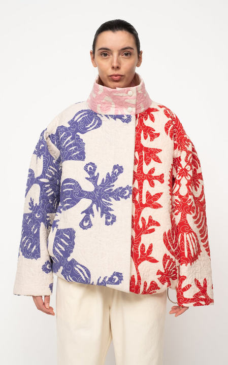 Henrietta Printed Quilted Cotton Jacket展示图