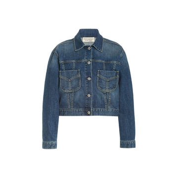 Tori Cotton-Blend Denim Jacket