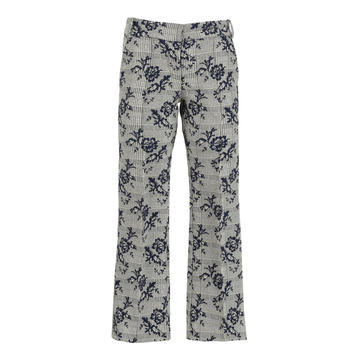 Albert Plaid Stretch Canvas Stretch Pants