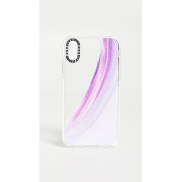 紫色彩绘手机壳