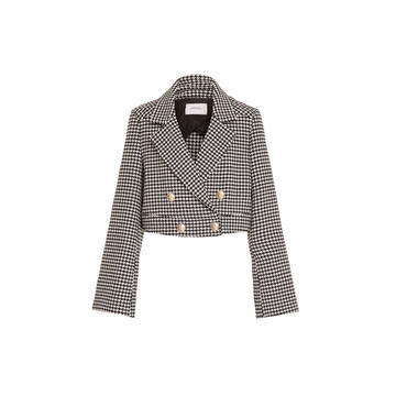 Graphic Softness Houndstooth Virgin Wool Jacket