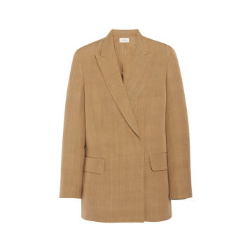 Natere Double-Breasted Canvas Blazer