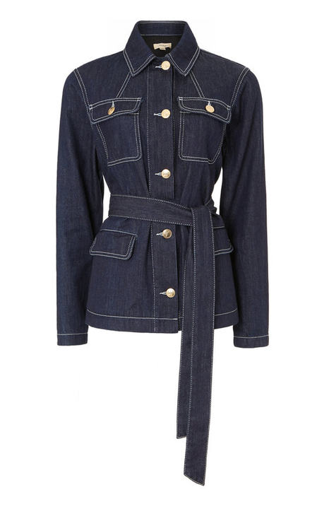 Elise Belted Denim Jacket展示图