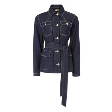 Elise Belted Denim Jacket