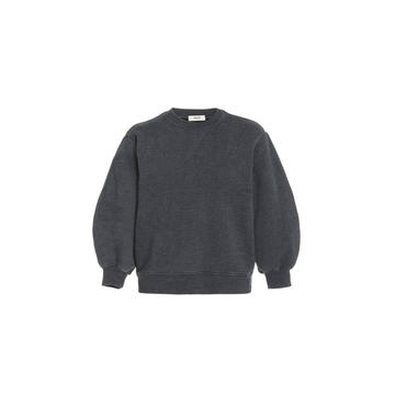 Thora Puff-Sleeve Cotton Sweatshirt