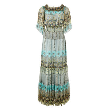 Lautrec Printed Silk Maxi Dress