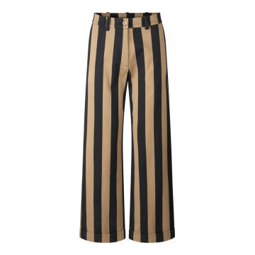 Alexia Striped Organic Cotton Pants