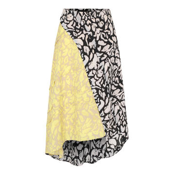 Etta Printed Crepe Skirt