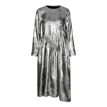 Ilona Metallic Satin Dress