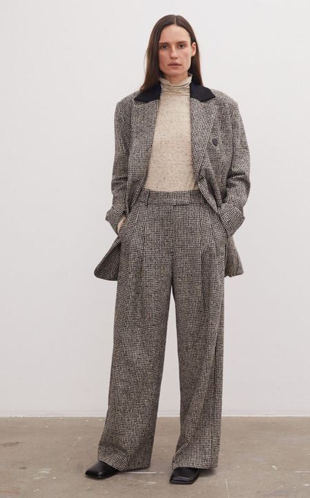 Maoulle Houndstooth Wool-Blend Blazer展示图